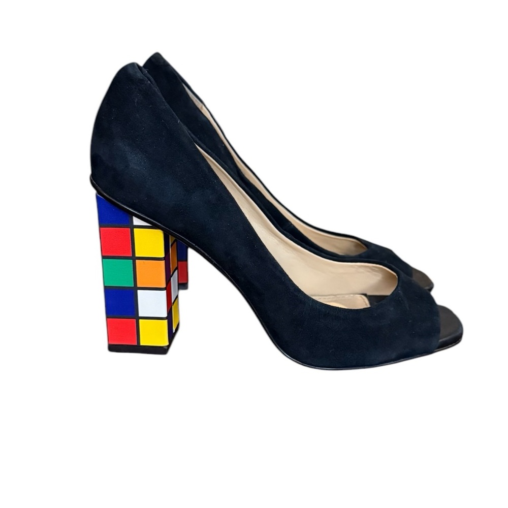 Katy Perry Collections Peep-Toe Design and Colorful Block Heel Women’s Size 7